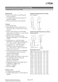 B59754C0120A070 Datasheet Pagina 2