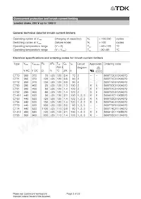 B59754C0120A070 Datasheet Pagina 3