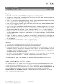 B59830C0160A070 Datasheet Pagina 7