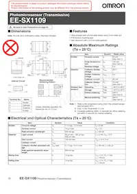 EE-SX1109 Datasheet Cover