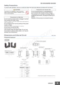 EE-SX3350 Datasheet Pagina 3