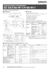 EE-SX4160-W11 Datasheet Copertura