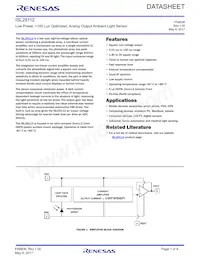 ISL29112IROZ-T7 Datasheet Cover