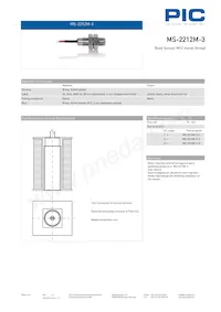 MS-2212M-3-1-0500 Datasheet Pagina 2