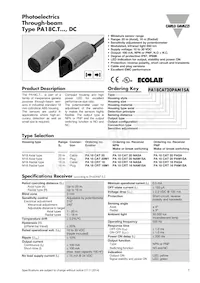 PA18CAT20PAM1SA Datasheet Copertura