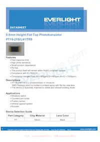 PT19-21B/L41/TR8 Datasheet Cover