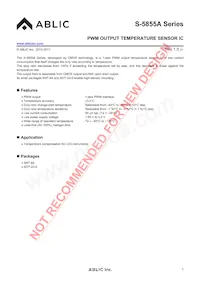 S-5855AAAB-I4T1U Datasheet Cover