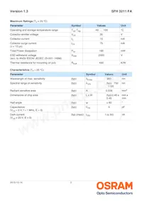 SFH 3211 FA-3/4-Z Datenblatt Seite 2