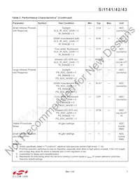 SI1142-A11-YM0 Datasheet Page 7