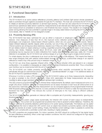 SI1142-A11-YM0 Datasheet Pagina 12