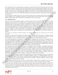 SI1142-A11-YM0 Datasheet Pagina 13