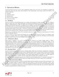 SI1142-A11-YM0 Datasheet Pagina 17