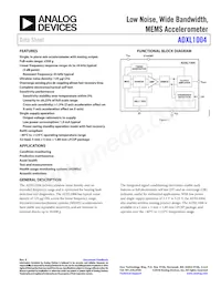 ADXL1004BCPZ-RL7 Datasheet Cover