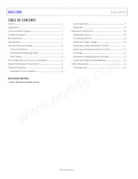 ADXL1004BCPZ-RL7 Datasheet Pagina 2