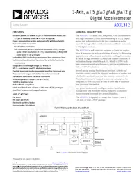 ADXL312ACPZ-RL數據表 封面