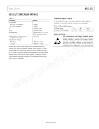 ADXL312ACPZ-RL Datasheet Page 5