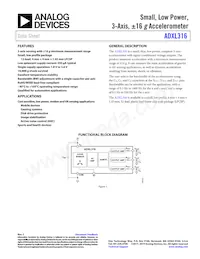 ADXL316WBCSZ-RL7 Datenblatt Cover