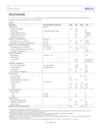 ADXL316WBCSZ-RL7 Datasheet Pagina 3