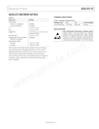 ADXL345TCCZ-EP-RL數據表 頁面 5