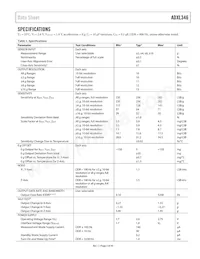 ADXL346ACCZ-RL數據表 頁面 3