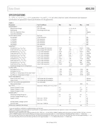 ADXL350BCEZ-RL Datasheet Page 3