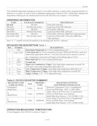 DS1620S/T&R Datasheet Pagina 2