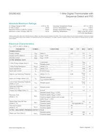 DS28EA00U+ Datasheet Pagina 2