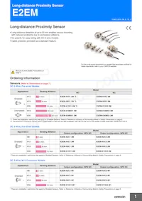 E2EM-X30MX1-M1J 0.3M Datasheet Copertura