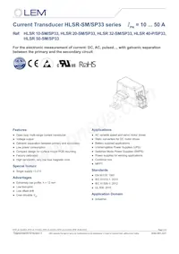 HLSR 40-SM/SP33 Datenblatt Cover