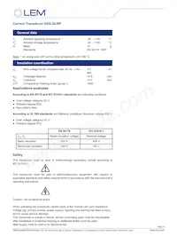 HXS 20-NP Datasheet Pagina 2