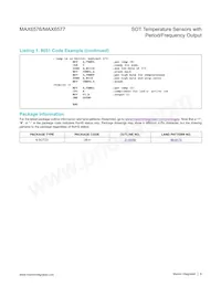 MAX6576LZUT+T Datasheet Page 8
