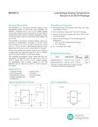 MAX6613MXK+TG103 Datenblatt Cover