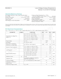 MAX6613MXK+TG103 Datasheet Page 2