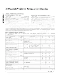 MAX6622UE9A+T Datasheet Page 2