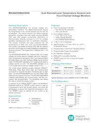 MAX6656MEE-T Datenblatt Cover