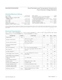 MAX6656MEE-T Datasheet Pagina 2