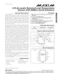 MAX6690MEE+T Datasheet Cover