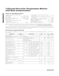 MAX6693UP9A+TG05 Datasheet Pagina 2