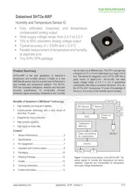 SHT31-ARP-B Datasheet Cover