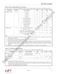 SI7013-A20-YM1 Datasheet Pagina 5