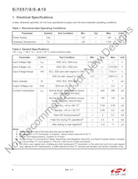 SI7057-A10-IMR Datasheet Page 4