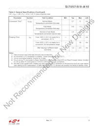SI7057-A10-IMR Datasheet Page 5