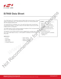 SI7060-B-03-IVR Datasheet Cover