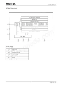 TCD1305DG(8Z數據表 頁面 2