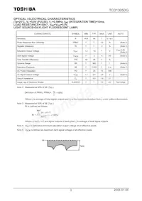 TCD1305DG(8Z數據表 頁面 3