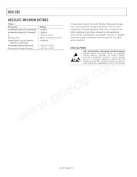 ADXL335BCPZ-RL Datasheet Page 4
