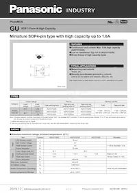 AQY212G2SZ Datasheet Copertura