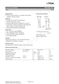 B57153S0809M051 Datasheet Pagina 2