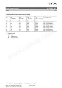 B57153S0809M051 Datenblatt Seite 3