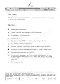 B57234S0600M051 Datasheet Cover